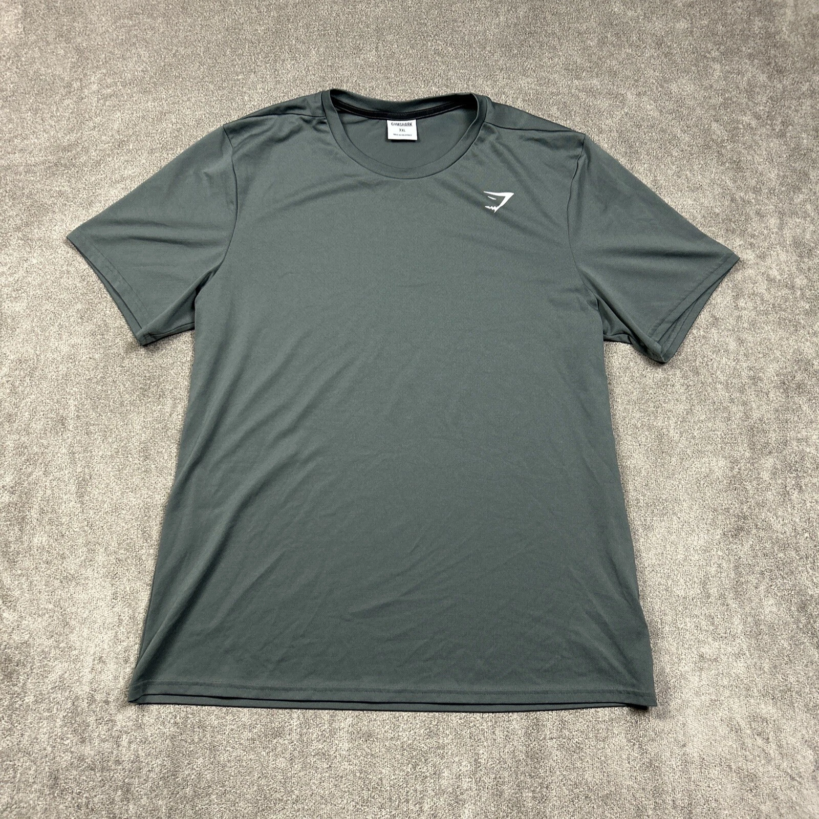 gymshark short sleeve activewear stretch logo shirt
