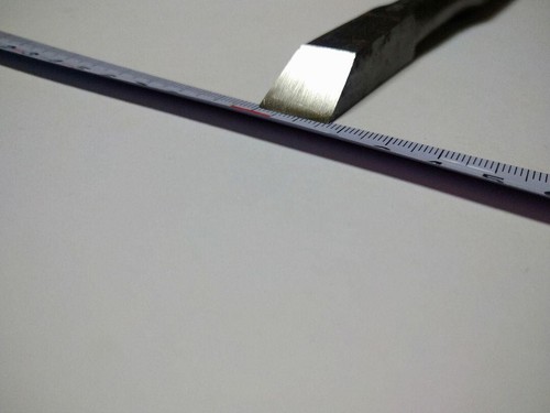 Hidari Hisasaku Tataki Nomi scalpello giapponese per legno 16,5 mm usato 左久作 - Foto 7 di 12