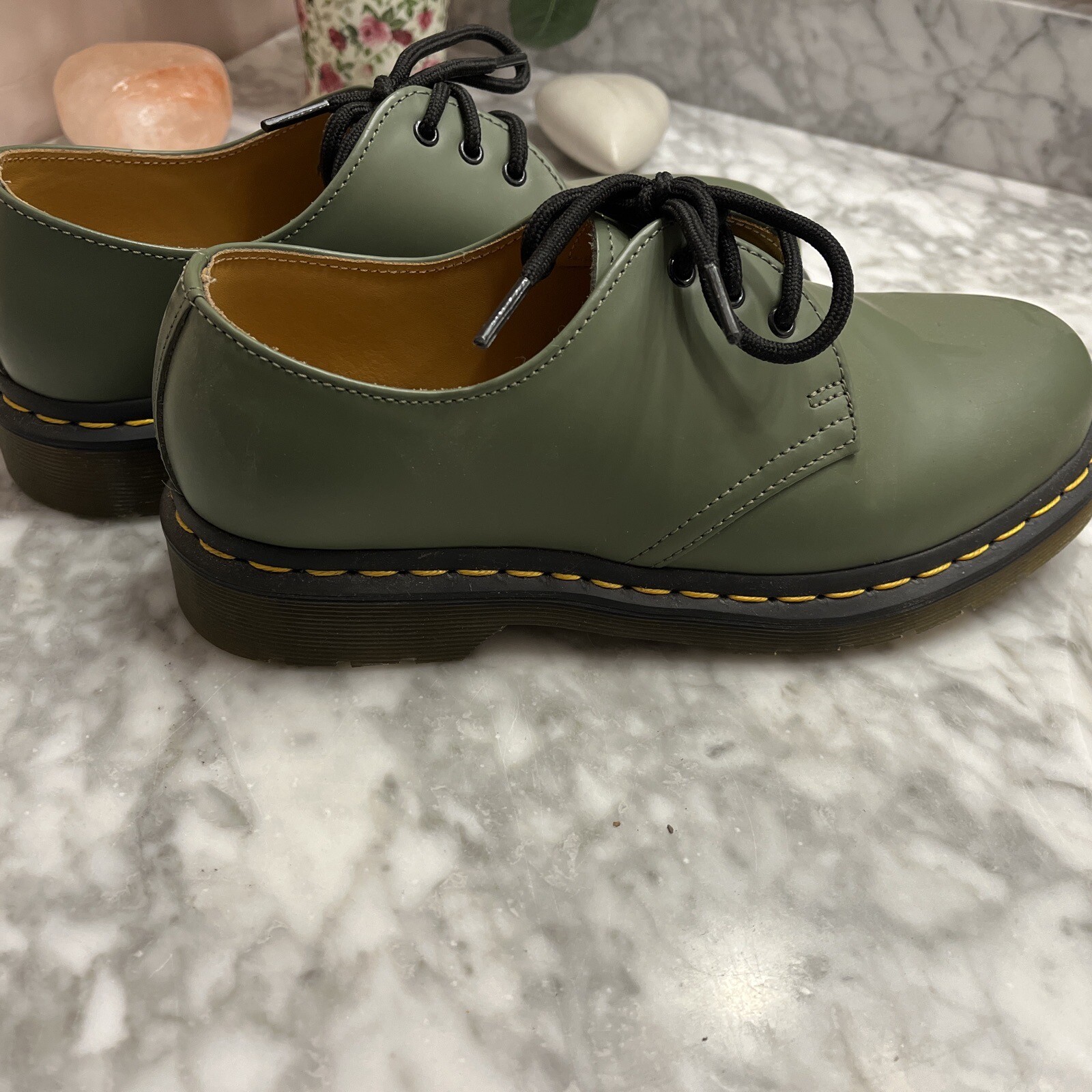 Women’s Olive Green Dr Martins Shoe 7 eBay