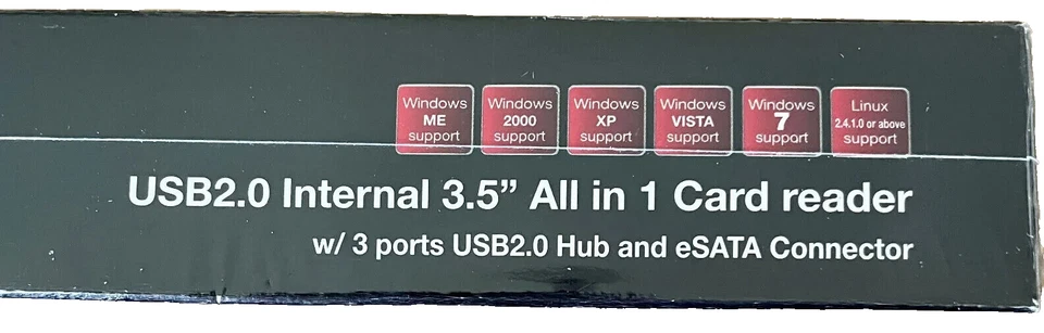 Rosewill RCR-AK-IM5002 USB2.0 -75in1- Card Reader w/3x USB2.0 ports & eSATA New - Image 3 of 3