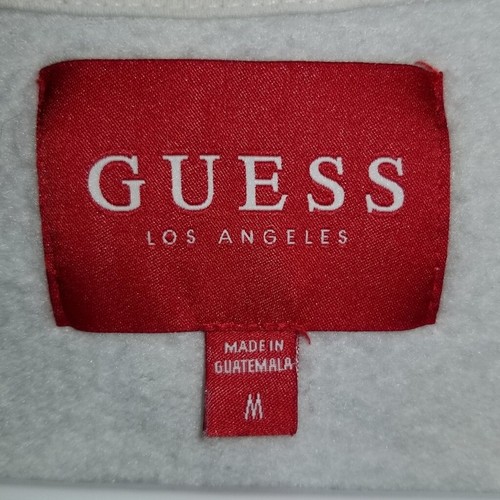 Guess All Over Logo Graphic Crew Neck Pullover Sweater Label Reads Size Medium - Picture 4 of 14