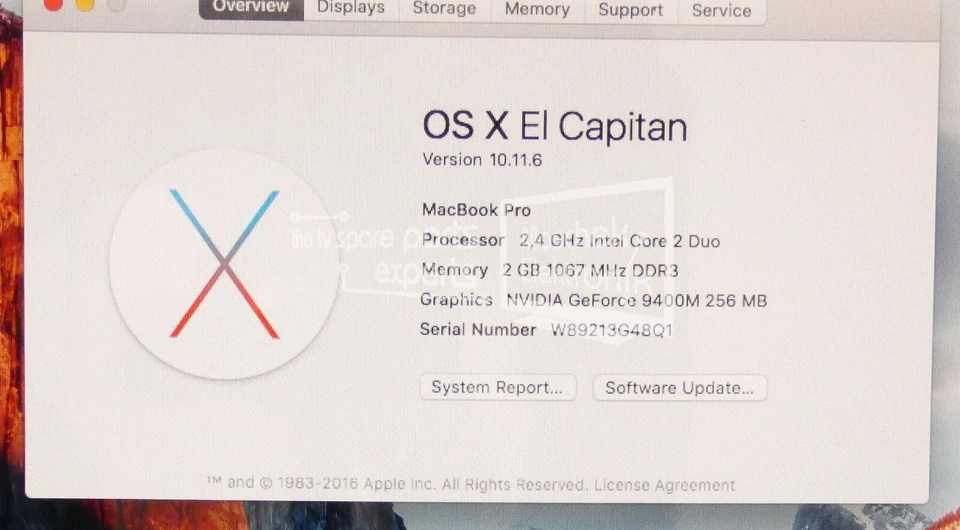 Apple MacBook Pro A1286 15,4" Intel Core 2 Duo 2GB RAM 500GB HDD Nvidia 9400M - Bild 4 von 4