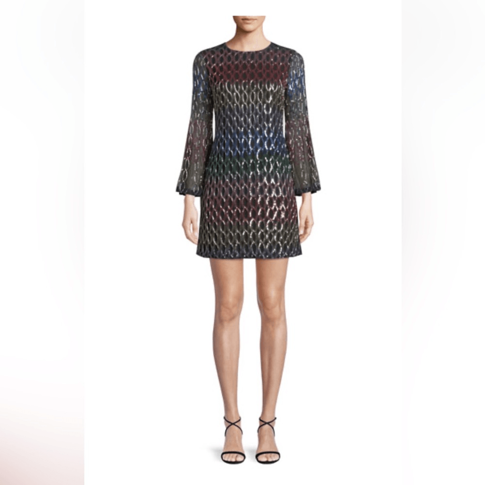 alice and olivia rainbow sequin dress Alice+Olivia rainbow sequin dress ($1,085) liked on Polyvore featuring dresses, multicolour, form fitting short dresses, alice olivia dress, sleeveless dress, short sequin cocktail dresses and rainbow dress