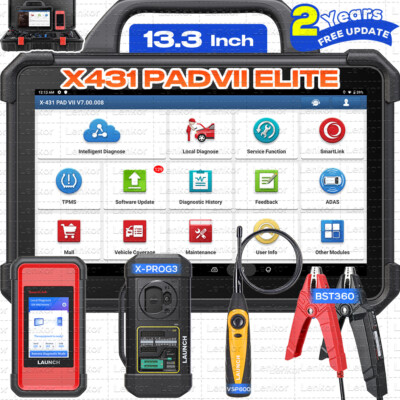 LAUNCH X431 PAD VII Elite PAD 7 PRO Diagnostic Scanner Key Programming Coding