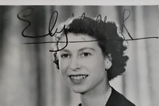 1953 Queen Elizabeth II Signed Photo Post Card Royal Photographer Baron Royalty