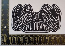 The Death Hand Iron On Patch Quality Patch Motorcycle Biker Truck Poker Pilot