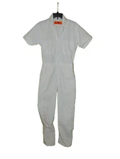 Red Kap Navy White Work Coveralls Small Reg Men New ShortSleeve