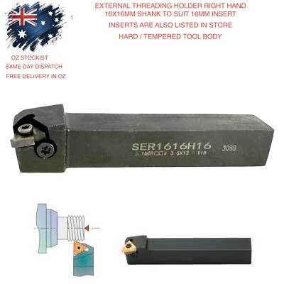 Threading Tool SER 1616 M16 SCREW CUTTING HOLDER FOR 16MM INSERT RIGHT HAND