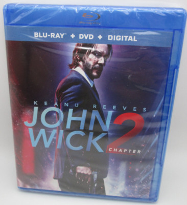 John Wick: Chapter 2 (Blu-ray, 2017) Keanu Reeves - NEW, ships next business day