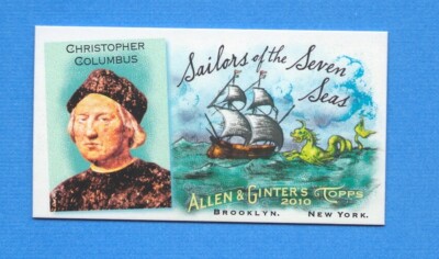 2010 Topps Allen & Ginter Mini Sailors of the Seven Seas #1 Christopher Columbus