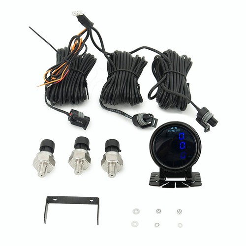 Three In One Display Air Suspension Pressure Gauge Meter Psi - Air - Foto 8