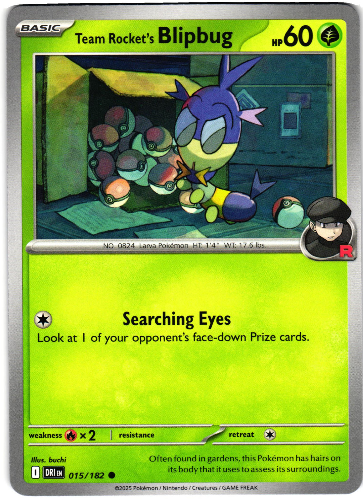 Team Rocket's Blipbug 15/182 - Common - Pokemon Destined Rivals