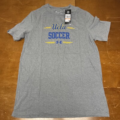 UCLA Bruins Shirt Mens Small Gray Soccer Team Issued Short Sleeve Under  Armour
