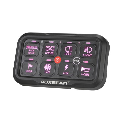 AUXBEAM 8 Gang RGB On/Off Control Switch Panel Relay Circuit LED Panel Car Truck - Picture 4 of 12