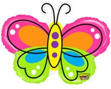 Beautiful Butterfly Mighty Bright 28" Foil Balloon (Non-Packaged)