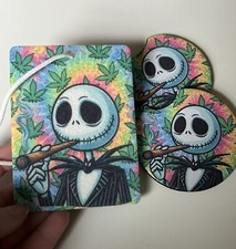 Jack Skellington Stoner 420 Car Coasters 2 Pc...