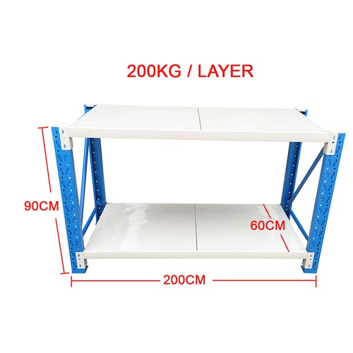 400kg Heavy Duty Warehouse Workbench Shelves Work Bench Garage Rack Work Benches - Picture 15 of 16