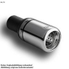 Ulter Sportauspuff 1 x 80mm eingerollt - Peugeot 206 ab Bj. 98 1.4 HDI