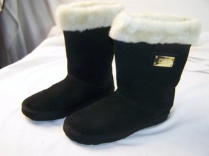 Guess Bottes Daim Noir Doublé Tige en Cuir Femmes Taille 4 | eBay