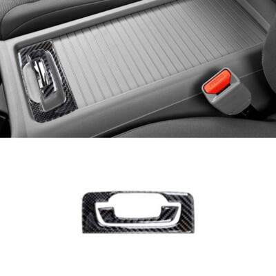 For Honda CR-V Carbon Fiber Interior Floor Console Compartment Handle Frame Trim
