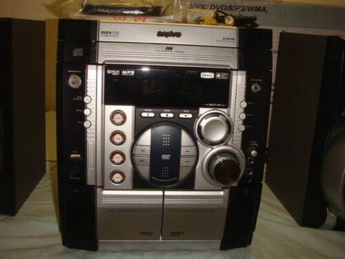 SANYO DC-DV70M HIFI MINI SISTEMA REPRODUCTOR DE 3 DVD, CASETTE, USB, KARAOKE, ¡LECTURA DE AM/FM! - Imagen 5 de 12