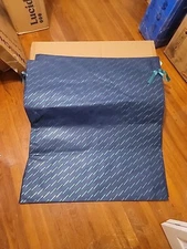 CTC Christine Taylor Collection XXL Fabric Gift Bag Blue Green 38" lot of 2 new