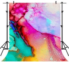 Colorful Watercolor Painting Backdrops Art Paint Photography Backgrounds Viny...
