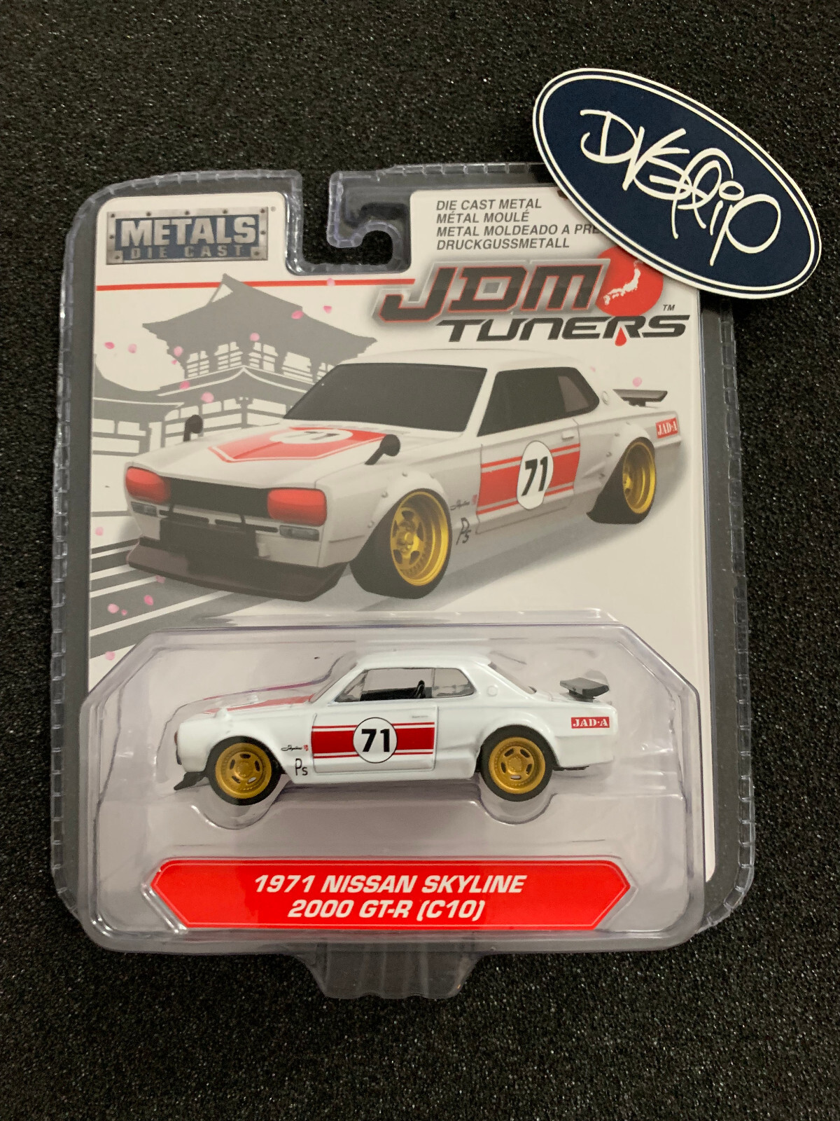 Jada JDM Tuners 1971 Nissan Skyline 2000 GT-R (C10) White Metals Die Cast 2018