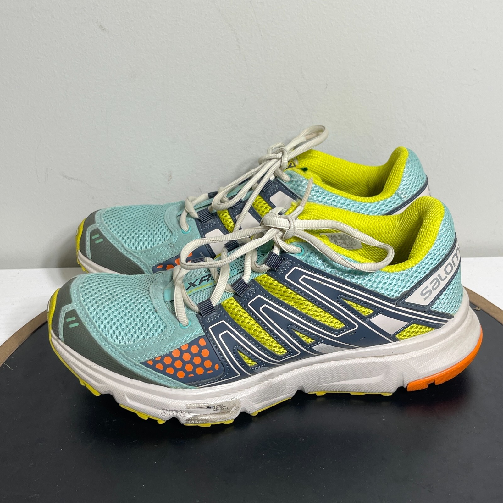 Scarpe da trail running Salomon XR Shift da donna taglia US 8 blu giallo sneakers