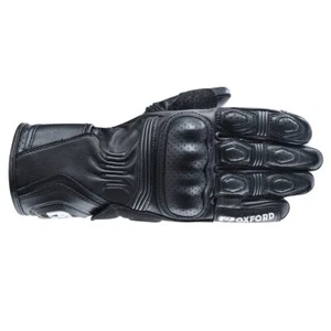 Oxford Products RP-5 2.0 Leather Motorcycle Gloves Mens Black