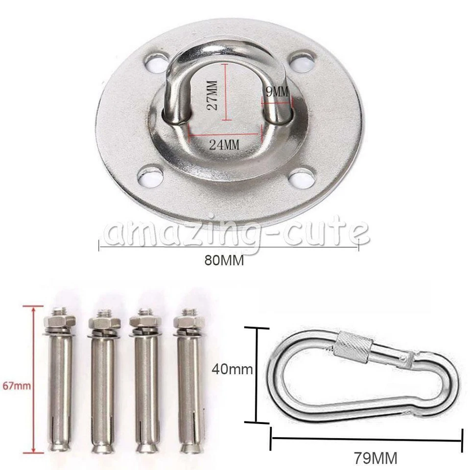 2x Boxsack Deckenhalterung Aufhängung Deckenhalter Schaukelhaken Karabiner Haken - Bild 2 von 4