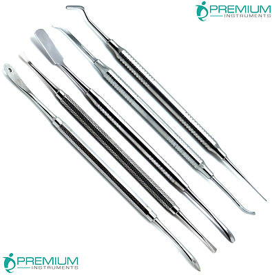 5Pcs Dental Periosteal Freer, Pritchard, P9A, 24G, Periotome Elevator Instrument