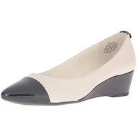Ak Anne Klein Sport Womens Valicity Wedge Pump, Ivory/black, 7.5 M Us Sale Ak Anne Klein Sport Womens Valicity Wedge Pump, Ivory/black, 7.5 M Us Sale