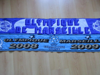 Écharpe De Football Vintage OM Marseille - Bleue - Taille Unique