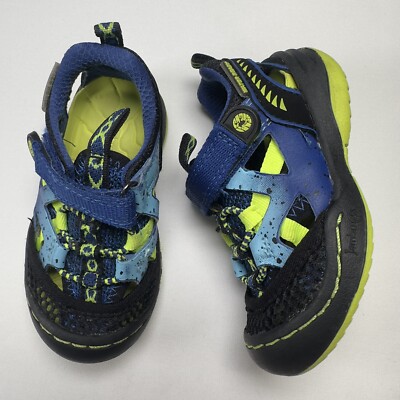 Jambu Boy s sz5 SQUAMATA Mesh Crossover Stretch Water Fisherman Sandals $59 Blue