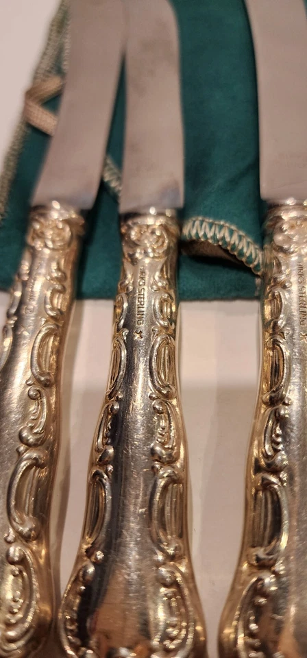 Juego de 12 asas de plata surtidas vintage BIRKS Cavendish Sterling Foto 2 de 4