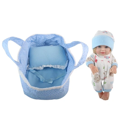 11-inch Silicone Baby Dolls Full Body Soft Vinyl Realistic Newborn Toddler Doll - Picture 6 of 11