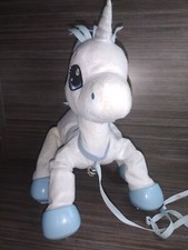 Peppy Pets Walking Unicorn Toy Horse Go Where You Go White Magical Bouncy Action