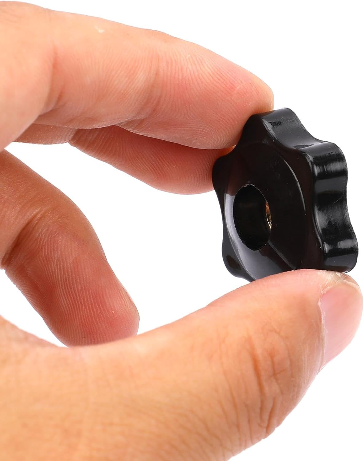 Mozeat Lens 10 Pack 6 Star Knobs 1/4 Inch 20 Female Threaded Hexagon Head Thru K