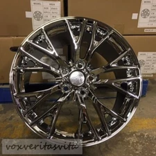 C7 Z06 STYLE CHROME WHEELS RIMS FITS 2014+ C7 BASE CORVETTE 19X8.5/20X10