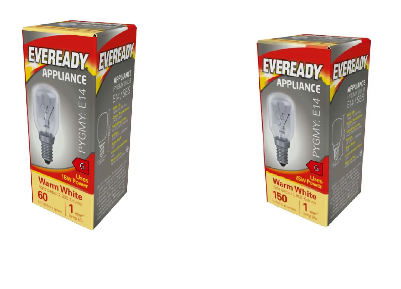 Himalayan Salt Lamp Bulb 15W / 25W Appliance Bulb SES Small Screw E14