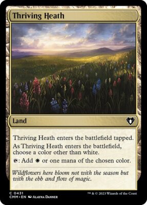 MTG THRIVING HEATH FOIL EXC - FLORIDA HEIDE 431 - CMM - MAGIC
