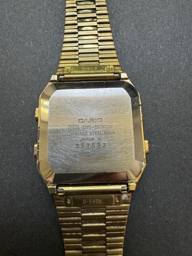Vintage Casio DB-500G DIGITAL Watch Telememo 50 Data Bank Model 262 - Picture 6 of 10