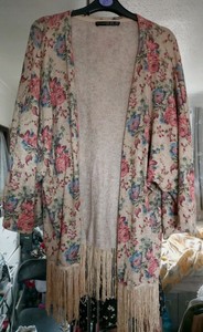 beige kimono cardigan