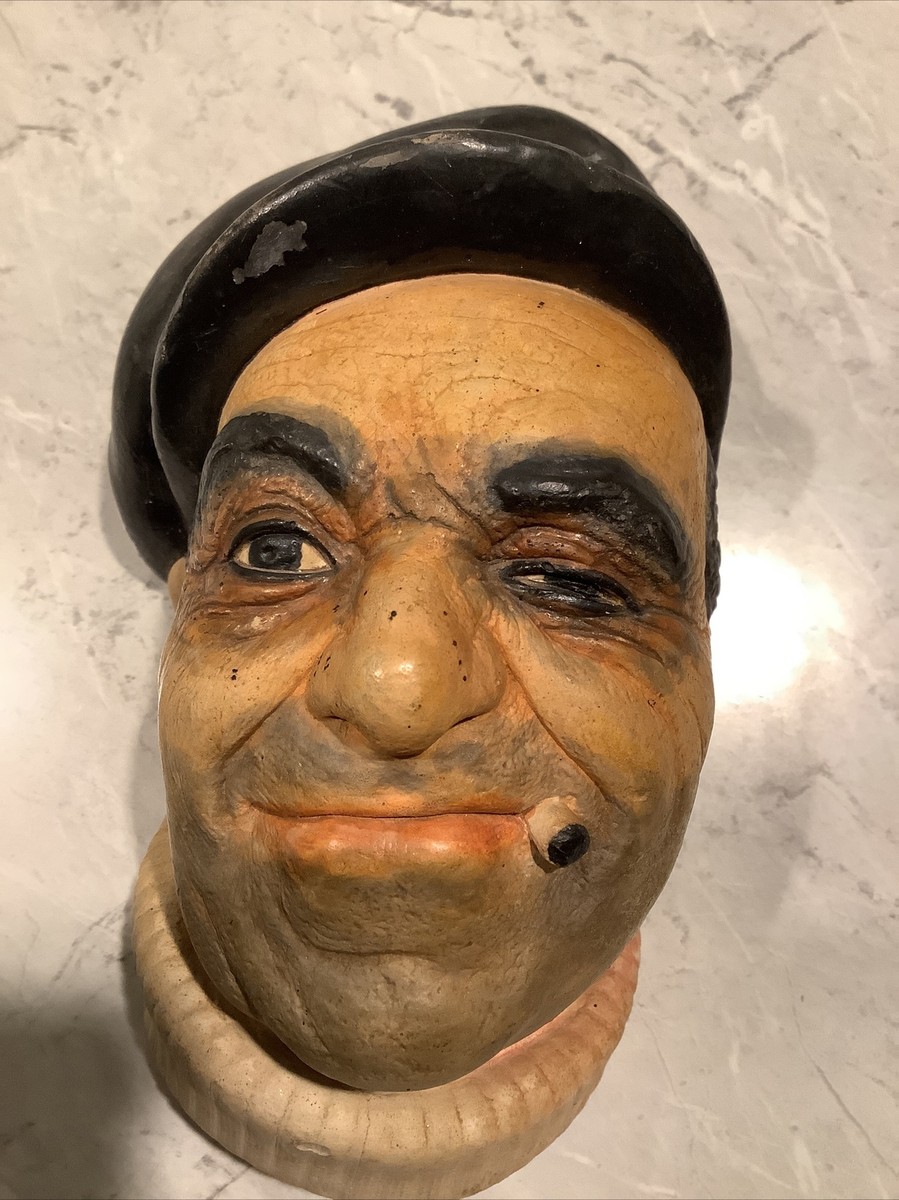 Congleton製　Bossons社　石膏製　　ボートマン　船乗り Vintage Chalkware Bossons Seafarer Lifeboat Man & 1 Copy Of