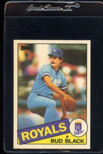 1985 TOPPS TIFFANY #412 BUD BLACK KANSAS CITY ROYALS