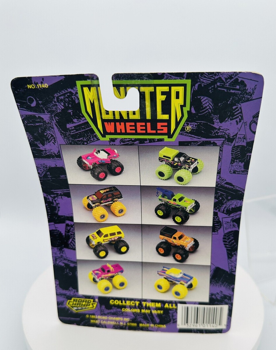 1992 ROAD CHAMPS Monster Wheels Truck RARE PURPLE Chevrolet NOC