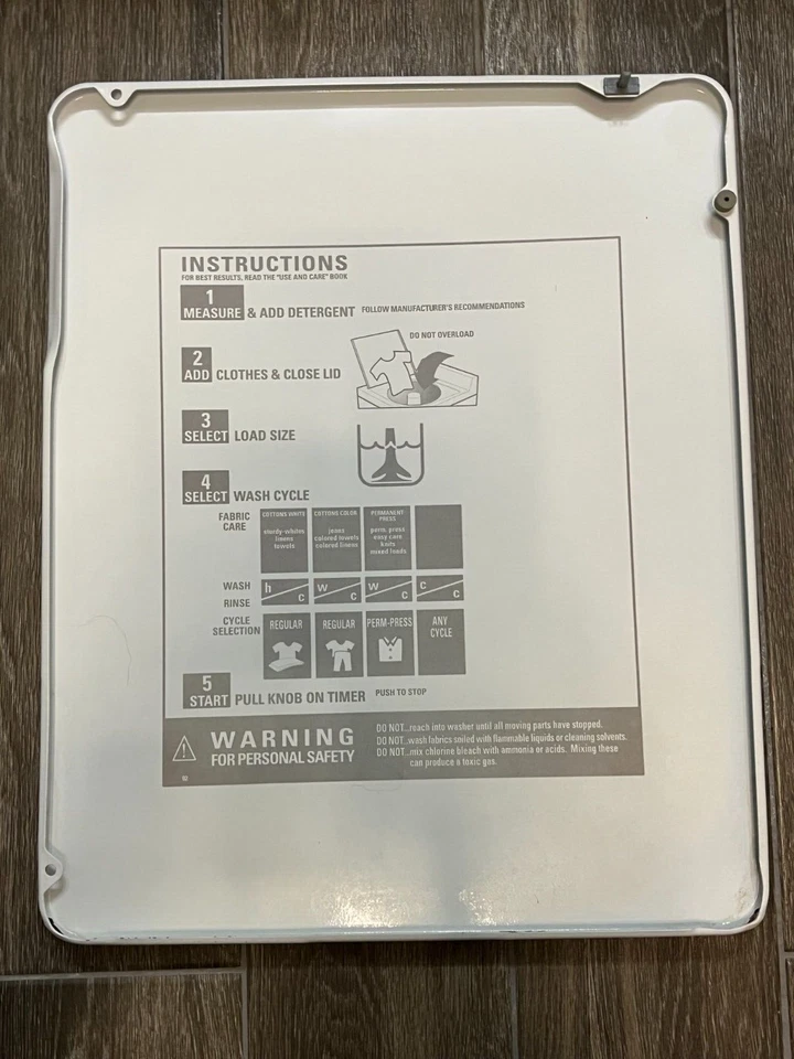 Tapa de lavadora GE General Electric Hotpoint WH44X1209 #0 Foto 2 de 4