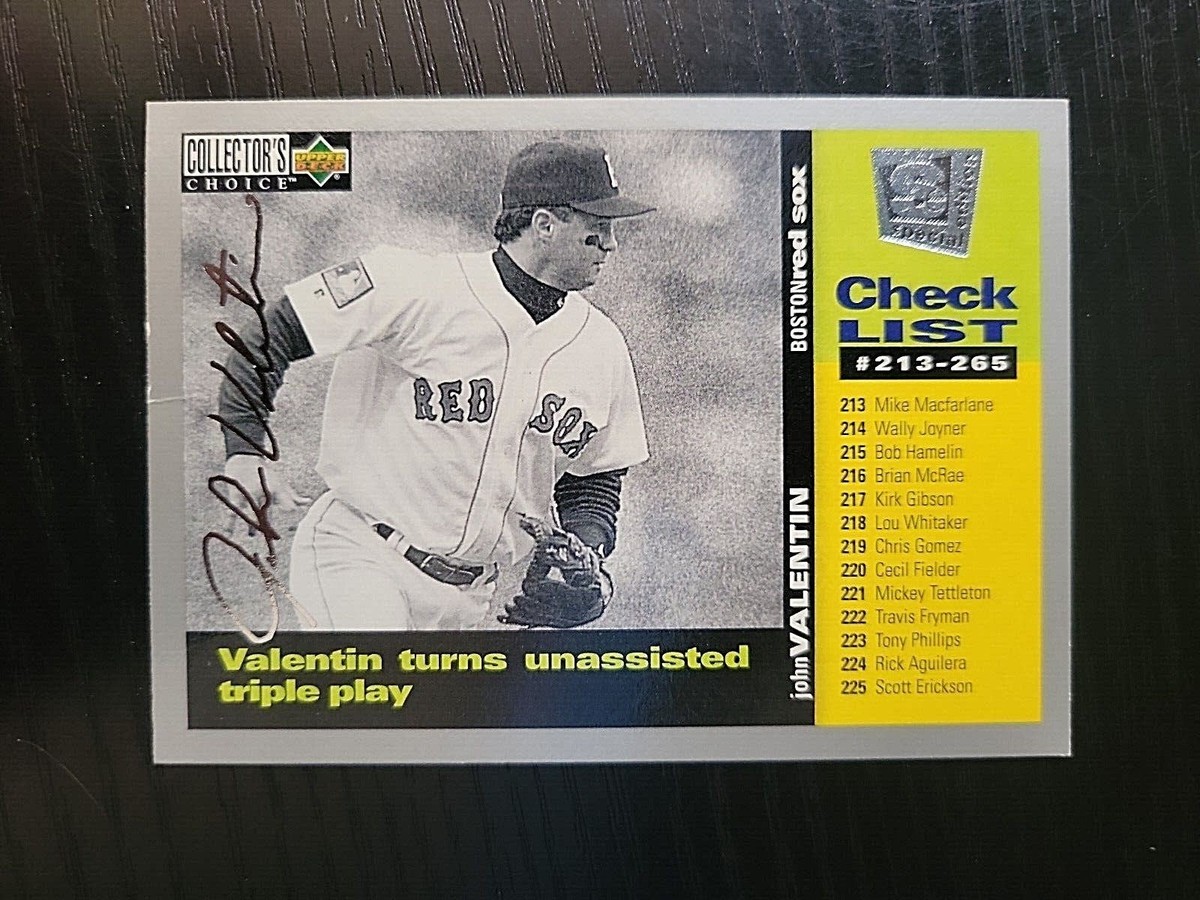 1994 Upper Deck # 265 CHECKLIST Silver Signature JOHN VALENTIN Boston Red Sox | eBay 1994 Upper Deck # 265 CHECKLIST Silver Signature JOHN VALENTIN Boston Red Sox | eBay
