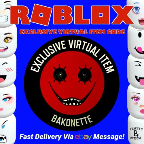 Roblox Series 11 Bakon Bakonette Face *CODE ONLY MESSAGED* Virtual Item